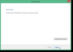 Procedure to configure MS Outlook 7